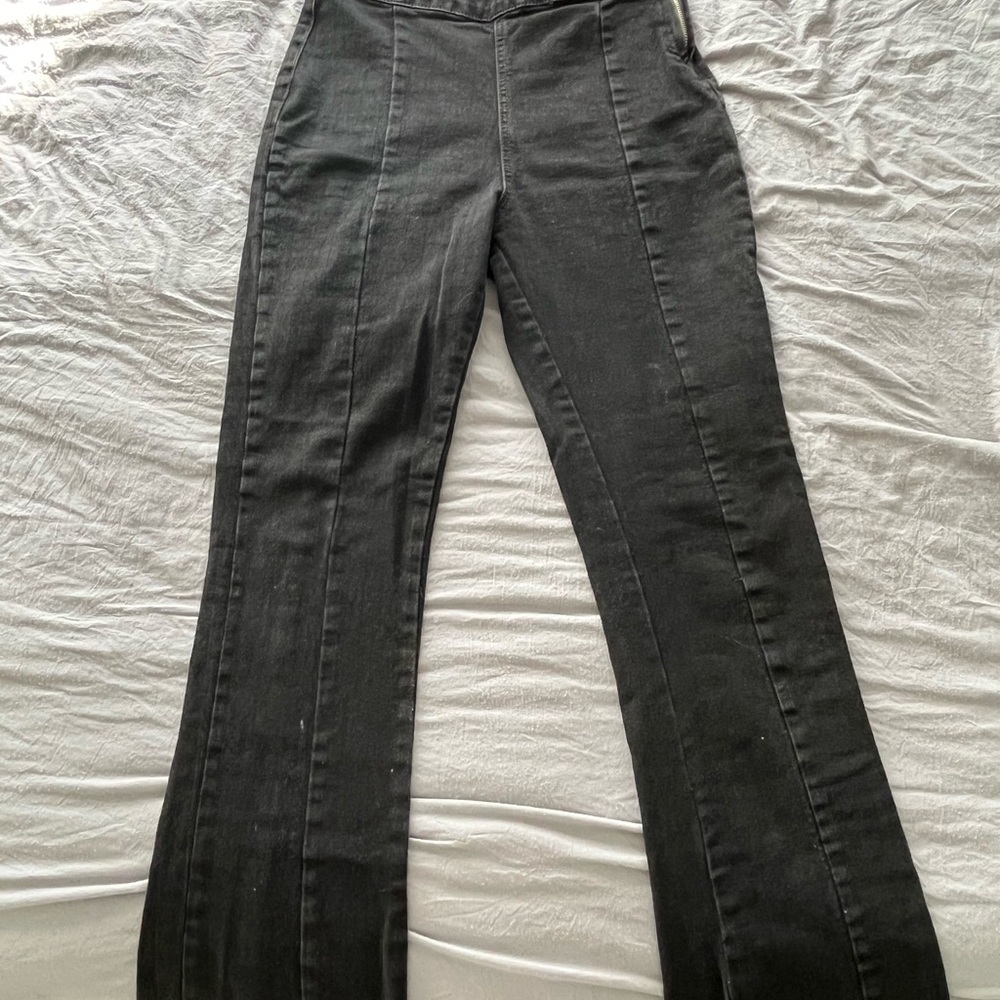 High-Waisted Black Pants